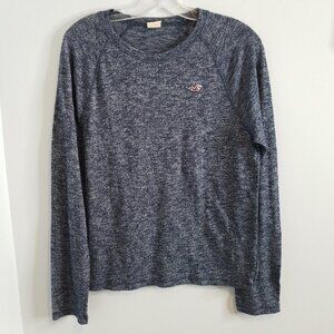 Hollister men's blue crew neck long sleeve tee